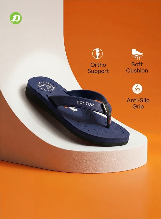 DOCTOR EXTRA SOFT Comfort Flip Flops for Women | Soft Cushion Comfortable Daily Wear Anti Slip Lightweight Slippers | Doctor Extra Soft D-16 - Image 3